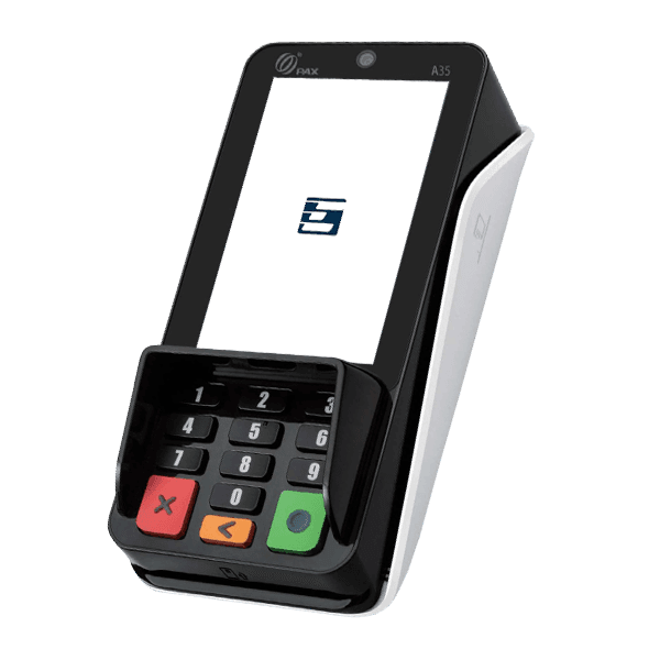 A countertop payment terminal